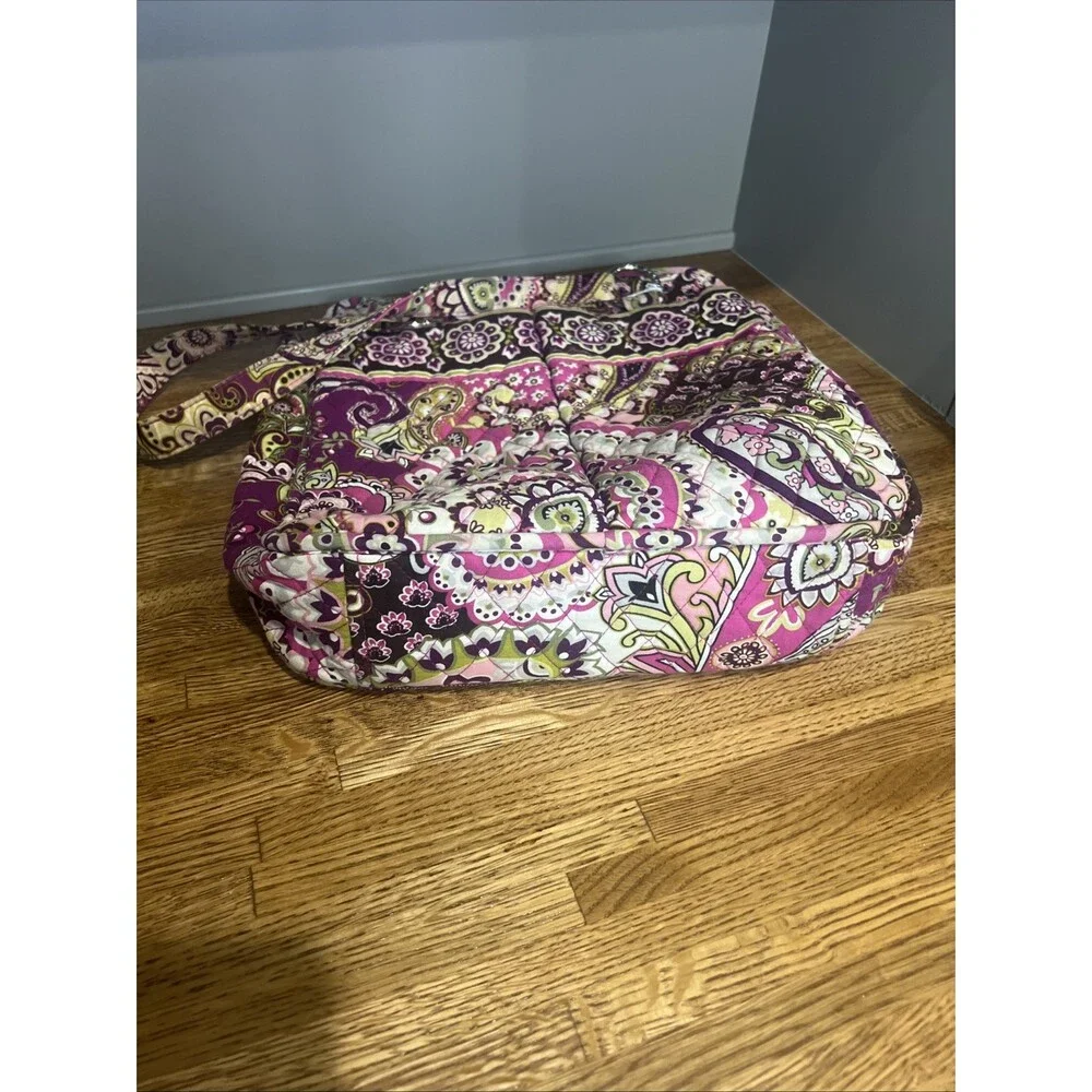 Vera Bradley (2010) Retired Very Berry Paisley Shoulder Handbag Purse Tote Boho